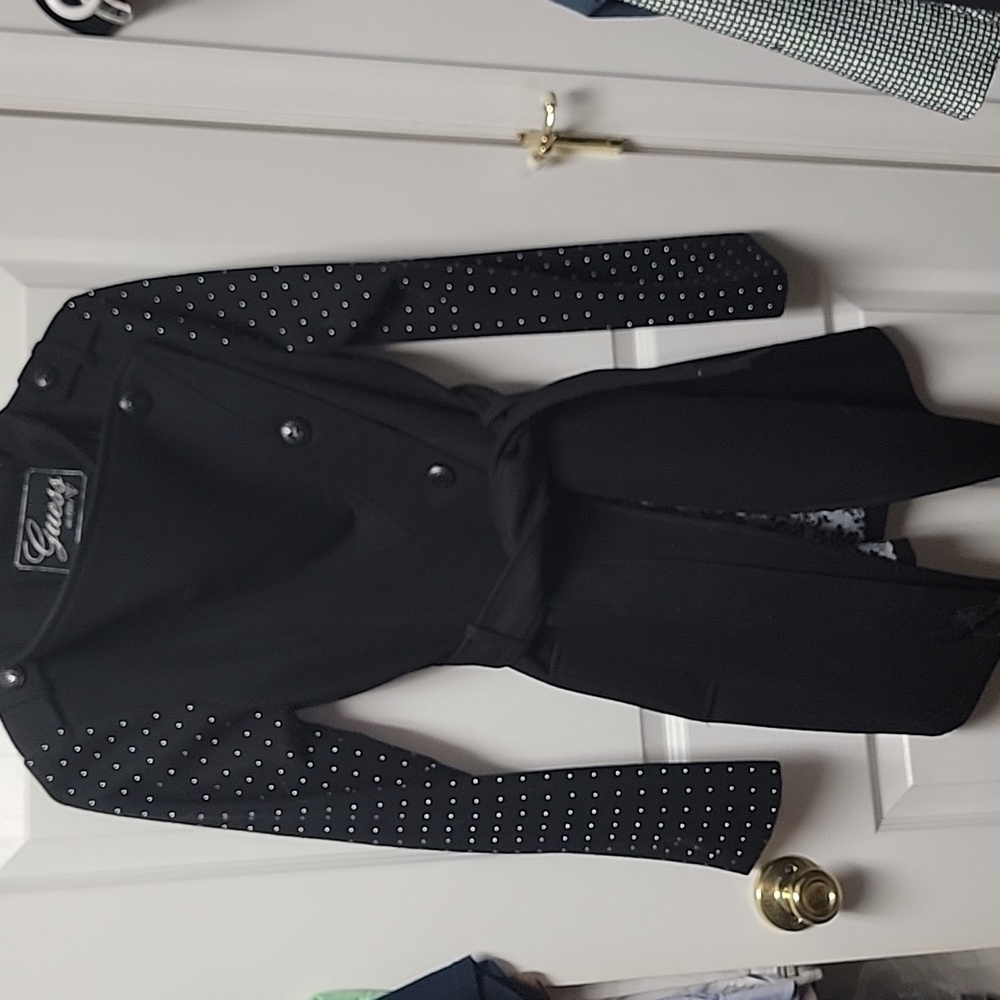 Guess XS Black Studded Coat